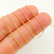 14K Solid Gold Cable Chain